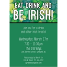 St. Patrick's Day Green Shamrocks Invitation