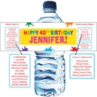 Birthday Paint Party Water Bottle Label