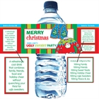 Ugly Sweater Party Water Bottle Label