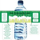 St. Patrick's Day Green Beer Theme Water Bottle Labels
