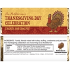 Thanksgiving Turkey Theme Candy Bar Wrapper