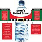 Christmas Santa Suit Water Bottle Label