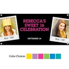 Sweet 16 Polaroid Photo Theme Banner