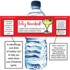 Christmas Fiesta Water Bottle Label