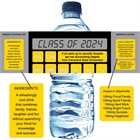 Graduation Calculator Water Bottle Label