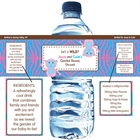 Jungle Theme Gender Reveal Water Bottle Label