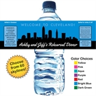Pick Your Skyline Bridal Party Water Bottle Label