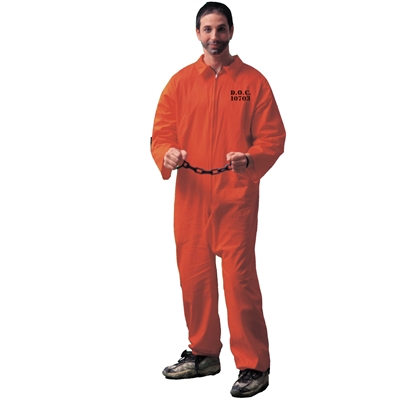 Jumpsuit (Orange) Adult Costume