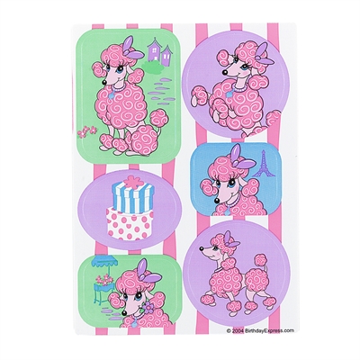 Pink Poodle in Paris Sticker Sheets (4)