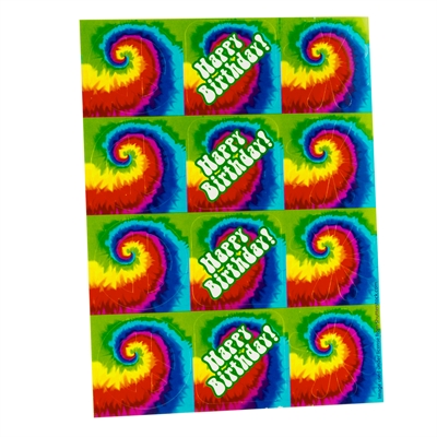 Tie Dye Sticker Sheets (4)
