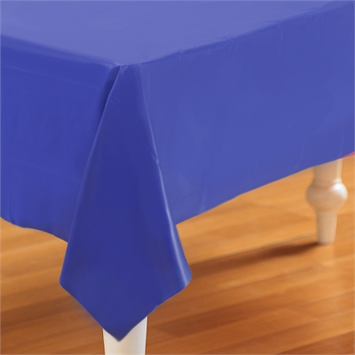 Navy Blue Plastic Tablecover