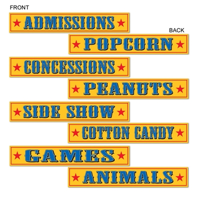 Circus Sign Cutouts (4)