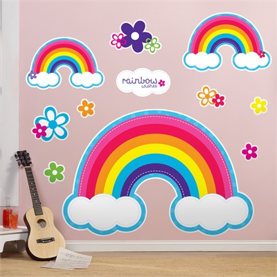 Rainbow Wishes Giant Wall Decals