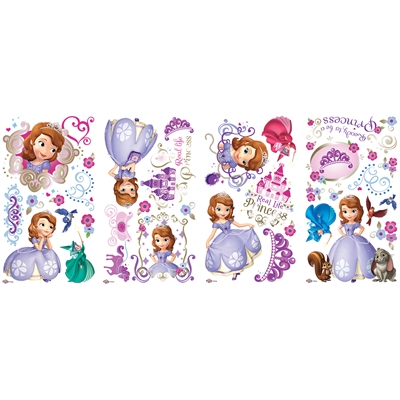 Disney Junior Sofia the First Giant Peel and Stick Wall Decals