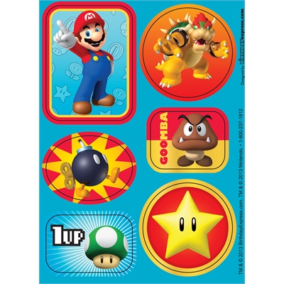Super Mario Party Sticker Sheets