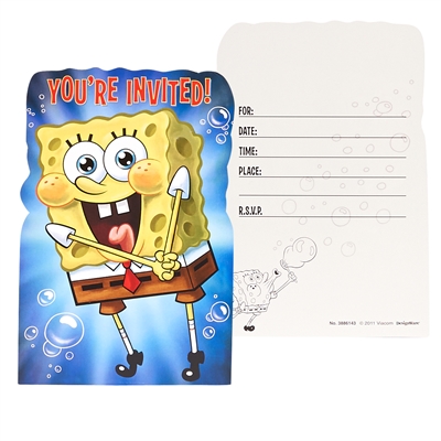 SpongeBob Invitations (8)