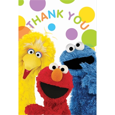 Sesame Street Party Thank-You Notes (8)