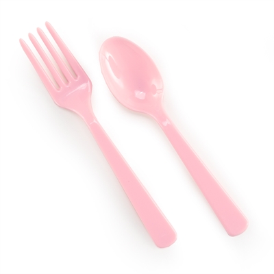 Pink Forks & Spoons 