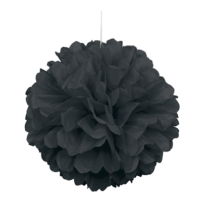 Black Hanging Puff Ball (1)