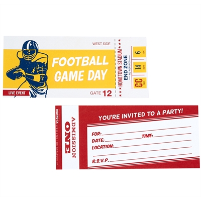 Football Game Time Invitations (8)