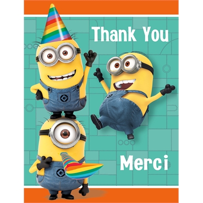 Minions Despicable Me - Thank You Notes (8)