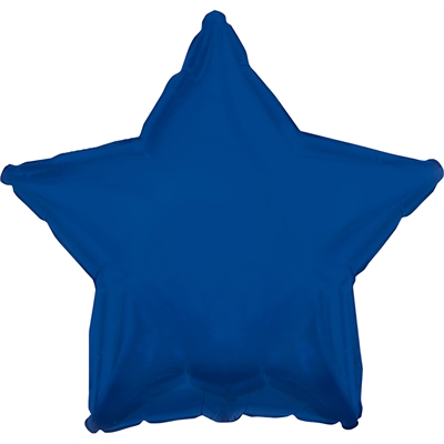 Navy Blue Star Foil Balloon