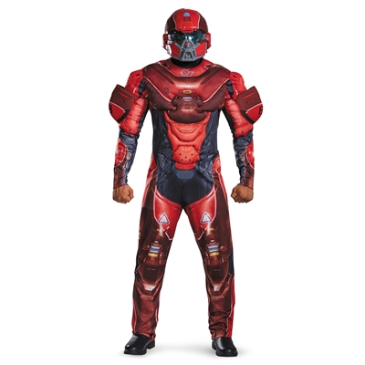Halo Red Spartan Muscle Teen Costume