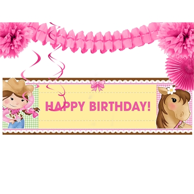 Pink Cowgirl Decor Kit