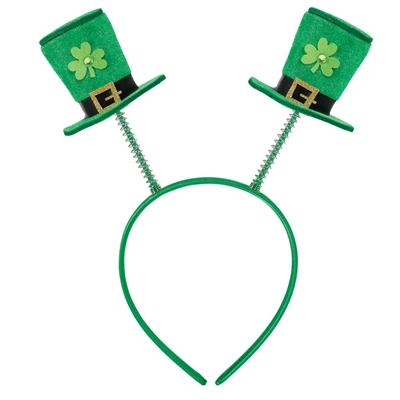 St. Patrick's Day Top Hat Boppers Adult Headband