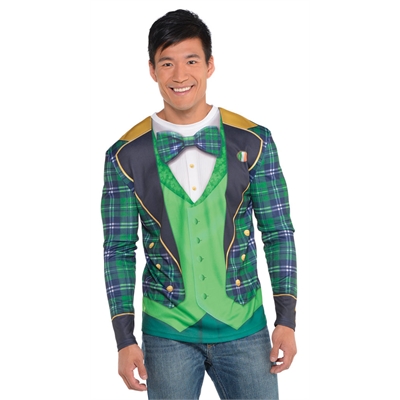 St. Patrick's Day Men's Long Sleeve Top S/M