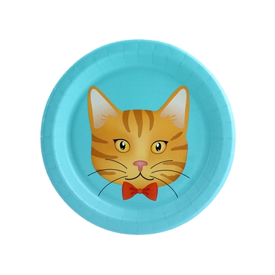 Cats Meow Orange Cat Dessert Plate (8)