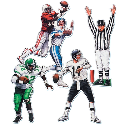 20'' Football Figure Cutouts (4 count)