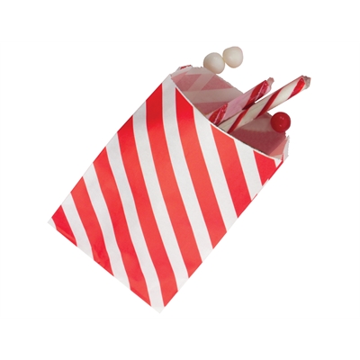 Red Striped Favor Bags (12)