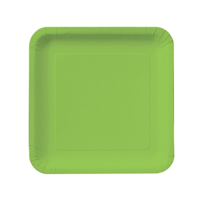 Lime Green Square Dessert Plates (18)