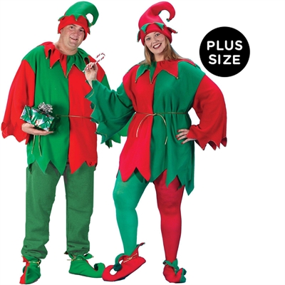 Classic Elf Adult Plus Costume