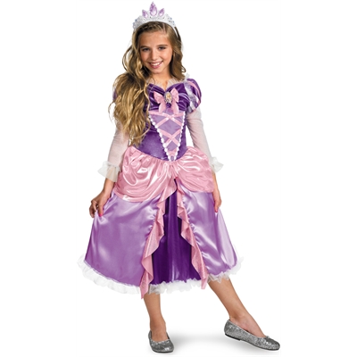 Tangled - Rapunzel Lamé Deluxe Toddler / Child Costume