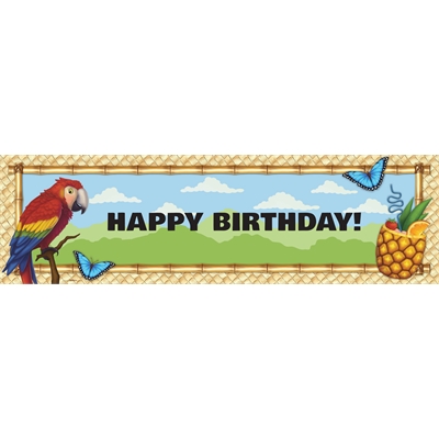 Jungle Party Birthday Banner