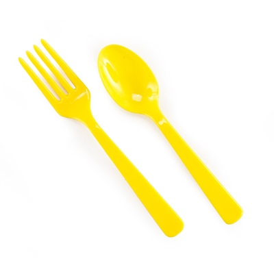 Forks & Spoons - Yellow