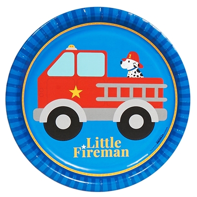 Little Fireman Dinner Plates (8)
