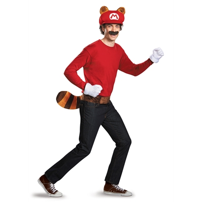 Super Mario Brothers Mario Raccoon Adult Kit