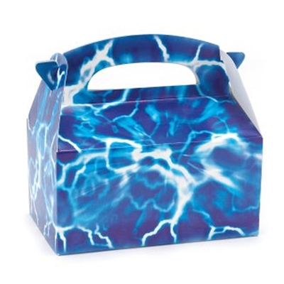 Blue Lightning Empty Favor Boxes (4)