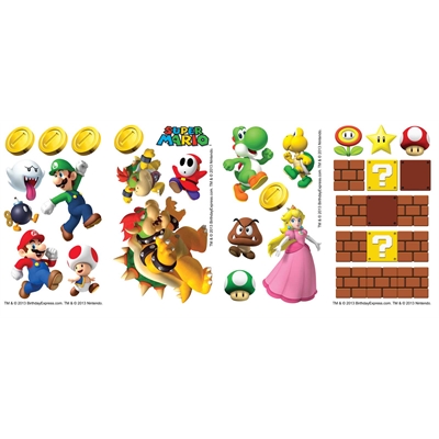 Super Mario Party Small Wall Decals