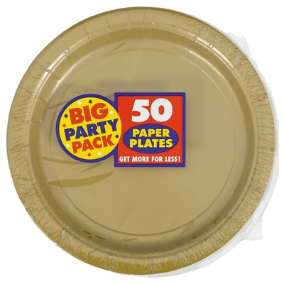 Gold Dinner Plates (50)