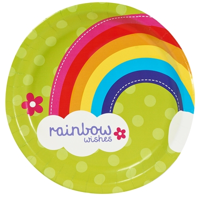 Rainbow Wishes Dinner Plates (8)