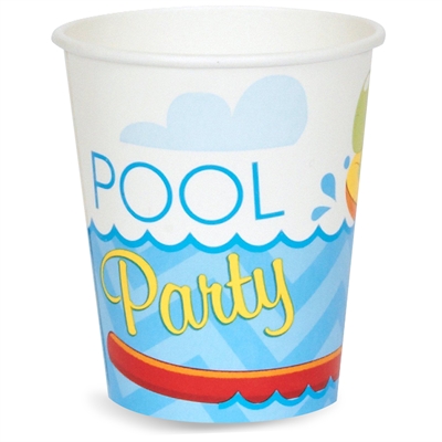 Pool Party Paper Cups (8)