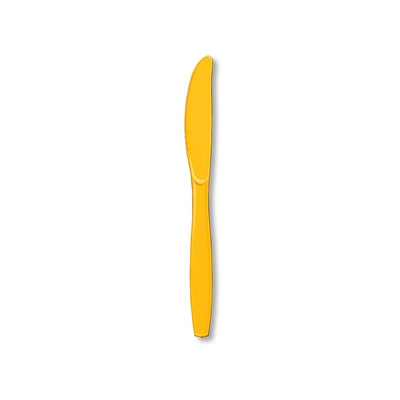 Yellow Plastic Knives (24)