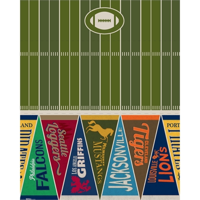 Football Game Time Printed Tablecover