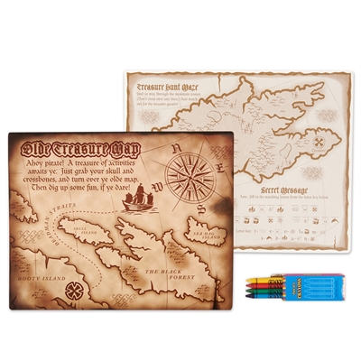 Pirates Activity Placemat Kit for 4