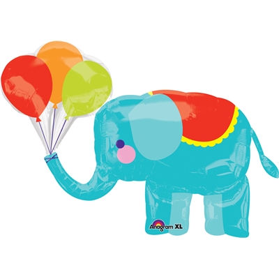 Circus Elephant Jumbo Foil Balloon
