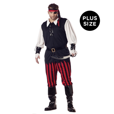Cutthroat Pirate Adult Plus Costume